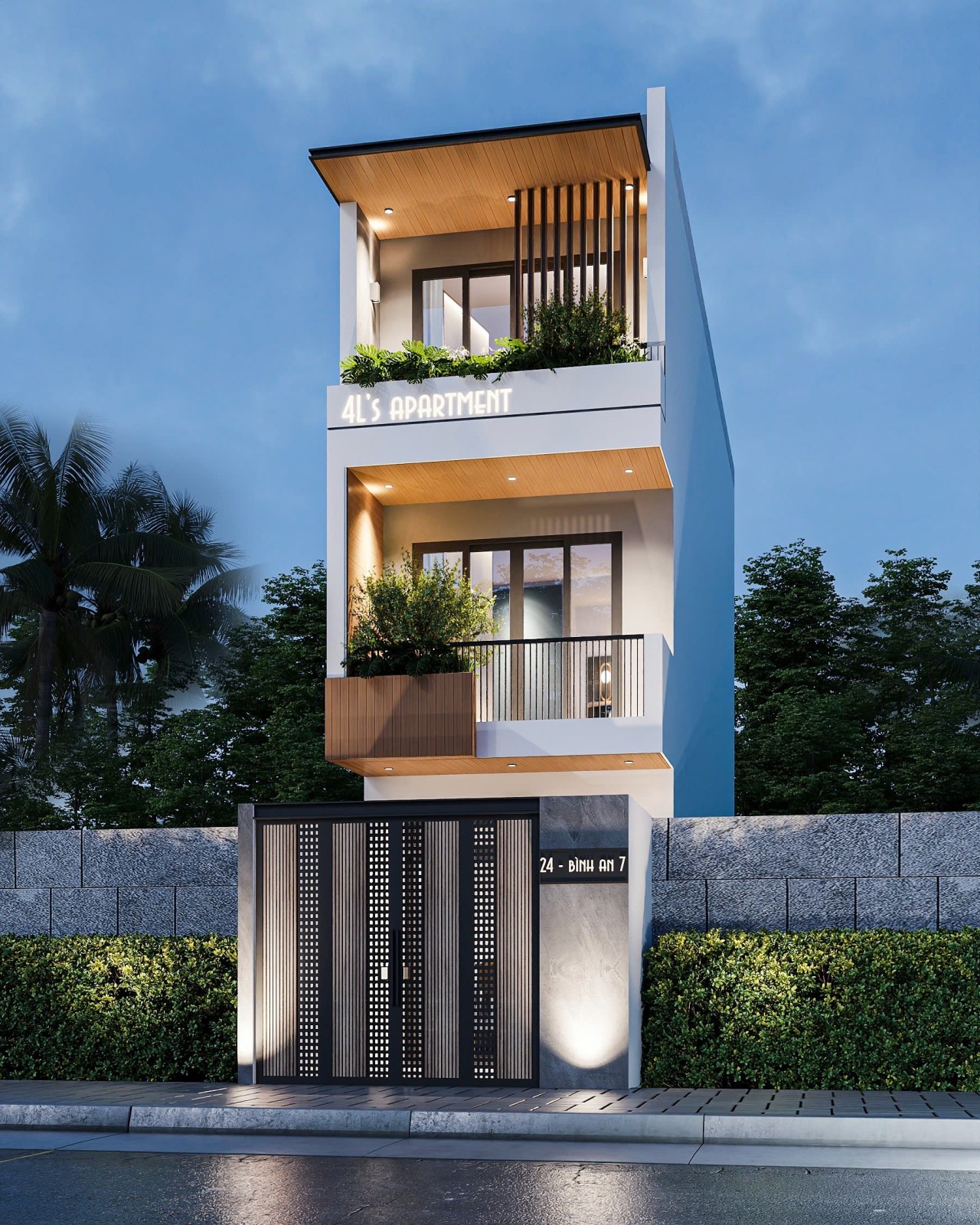 BÌNH AN 7 96.4m², 3 tầng, ngang 3.7m, dài 25.31m, giá 10.8 tỷ, Hải Châu